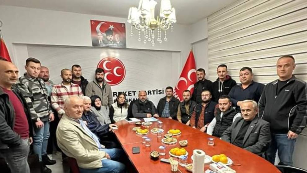 MHP MUDURNU İLÇE ÇALIŞMALARA HIZ VERİYOR