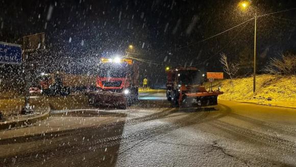 BOLU DAĞINDA KAR YAĞIŞI BAŞLADI