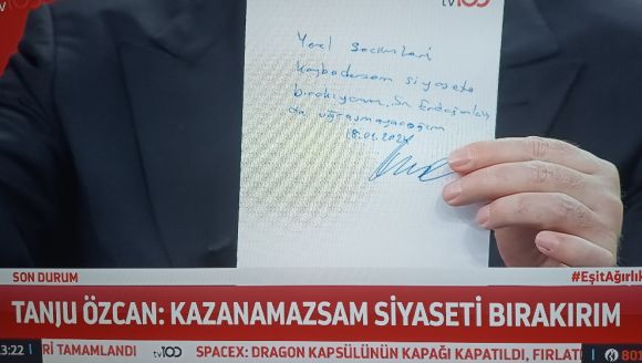 TANJU ÖZCAN "KAZANAMAZSAM SİYASETİ BIRAKIRIM"