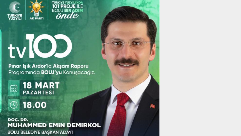 MUHAMMED EMİN DEMİRKOL TV 100 EKRANLARINDA